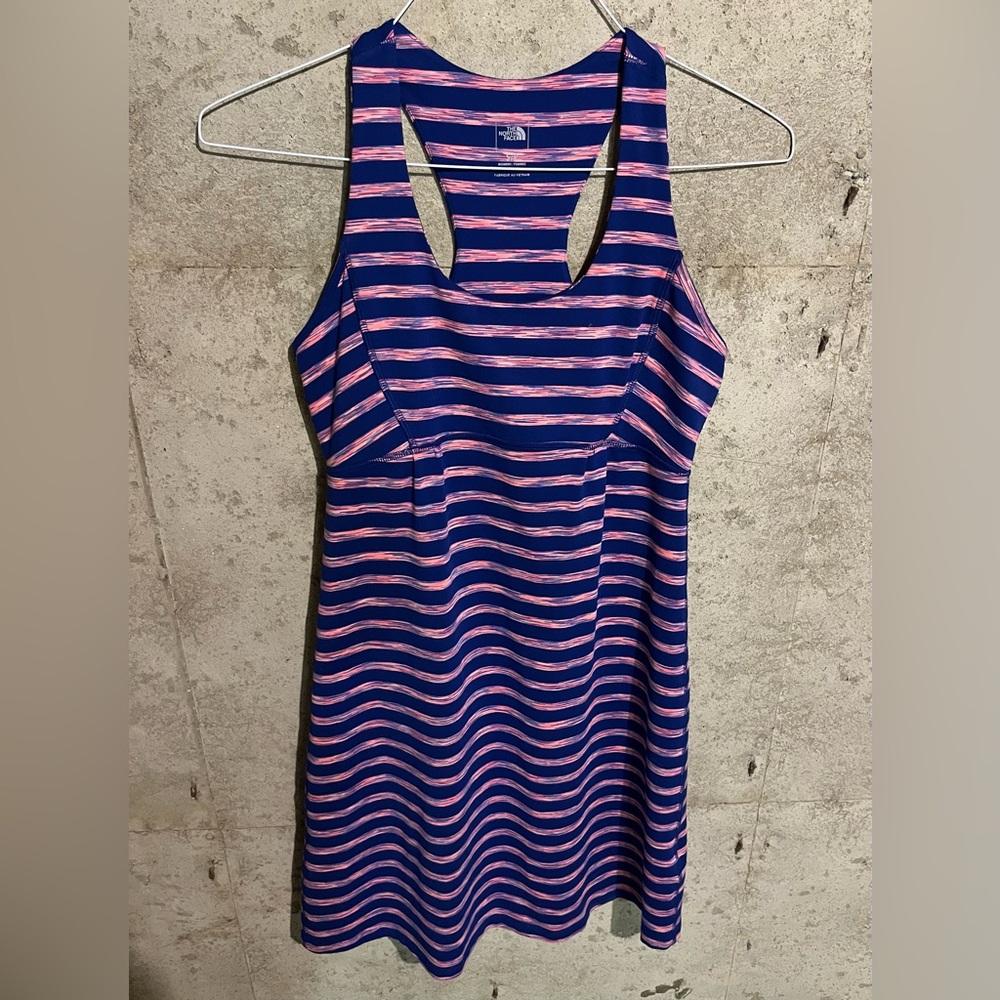 Sustainable North Face Striped Athletic Dress